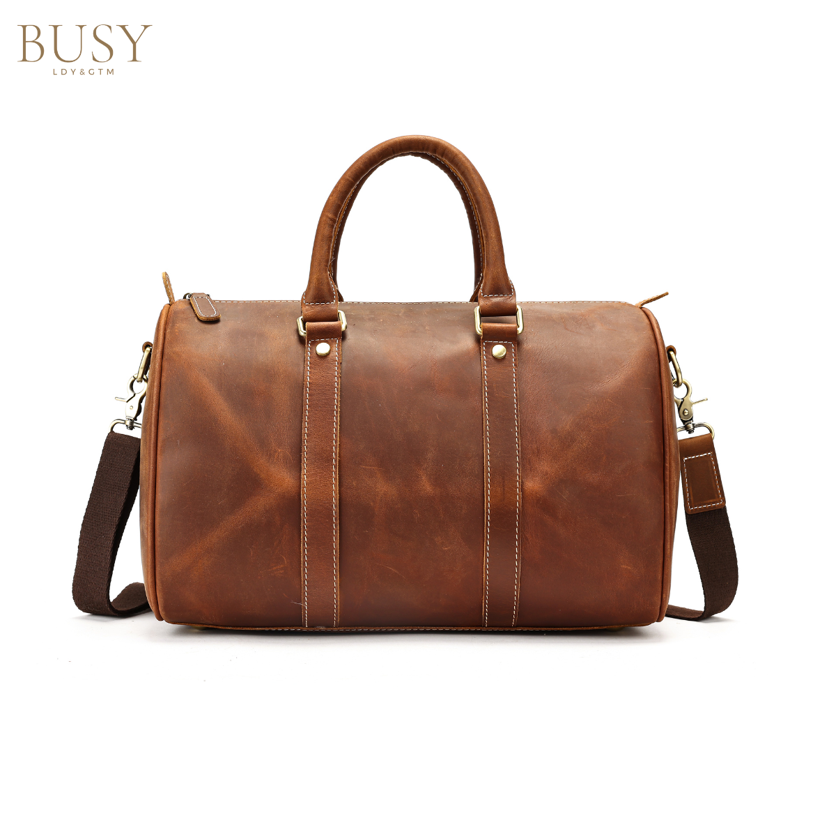 Geanta din piele naturala, Meta, coffee