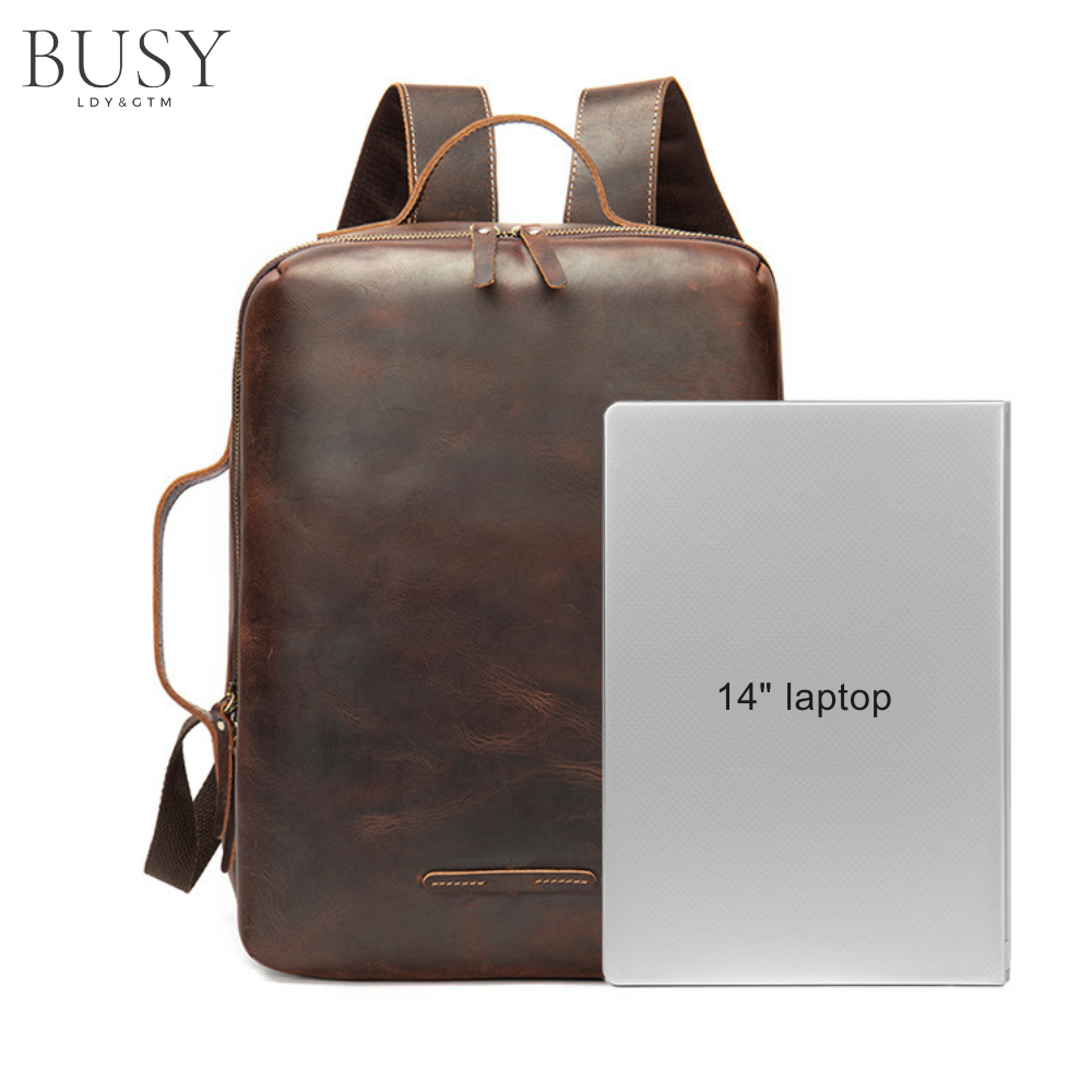 Rucsac barbati din piele naturala Link