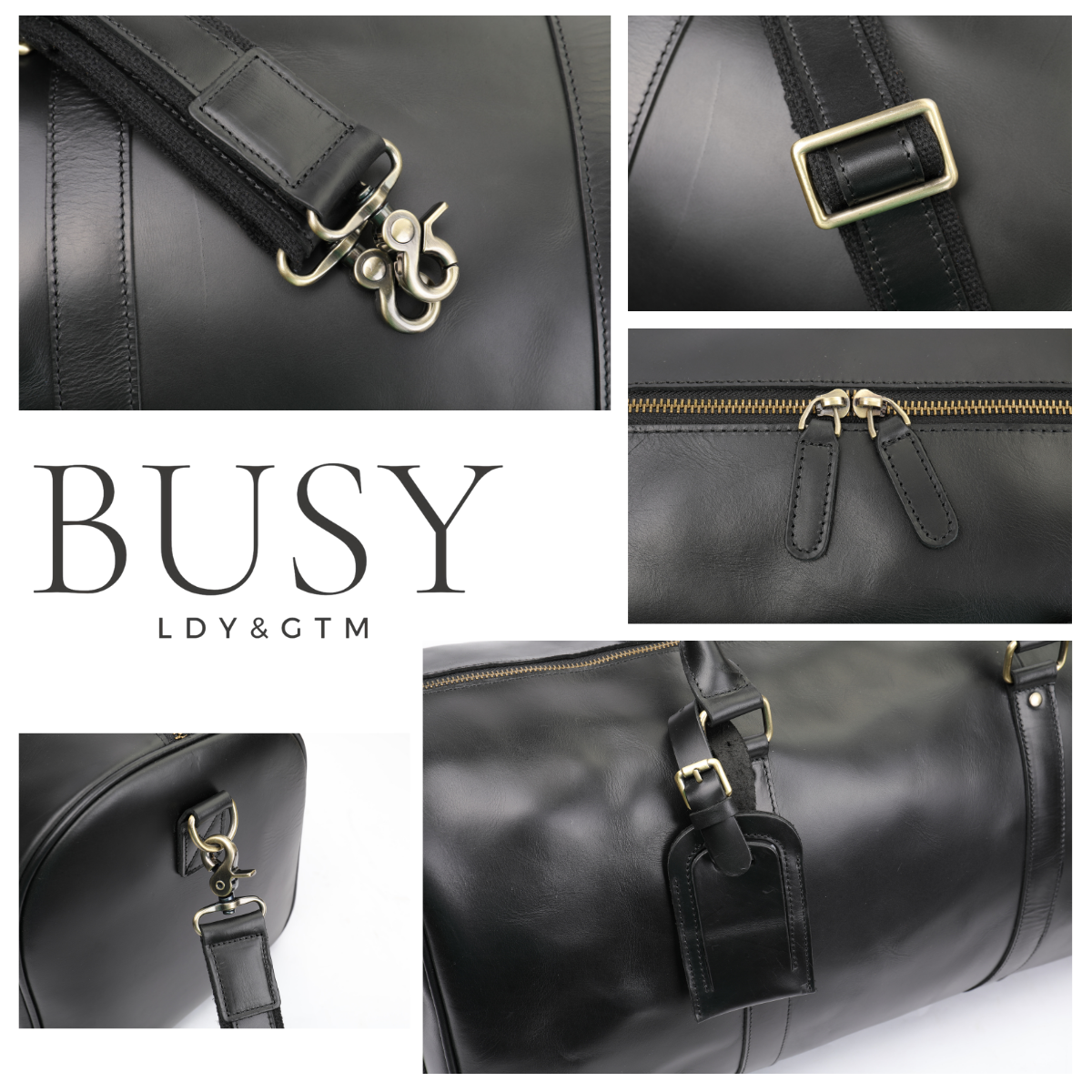 Geanta voiaj / fitness Nomad, piele naturala, compartiment incaltaminte, unisex, capacitate mare, Oil Black