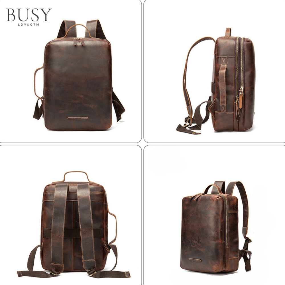 Rucsac barbati din piele naturala Link
