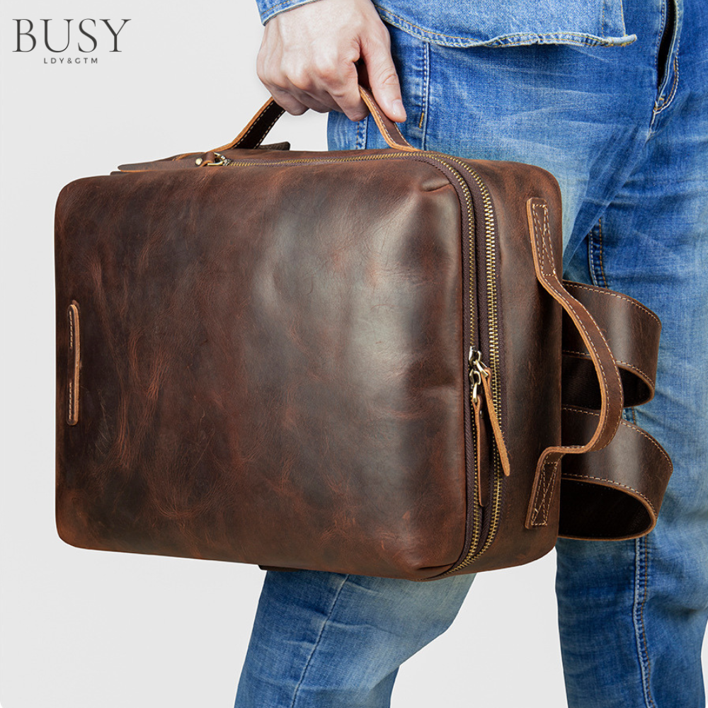 Rucsac barbati din piele naturala Link