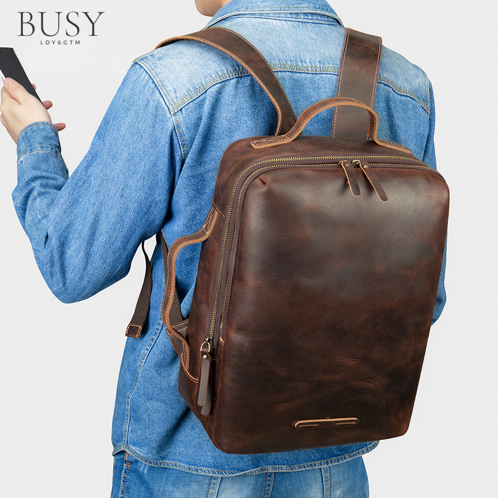 Rucsac barbati din piele naturala Link