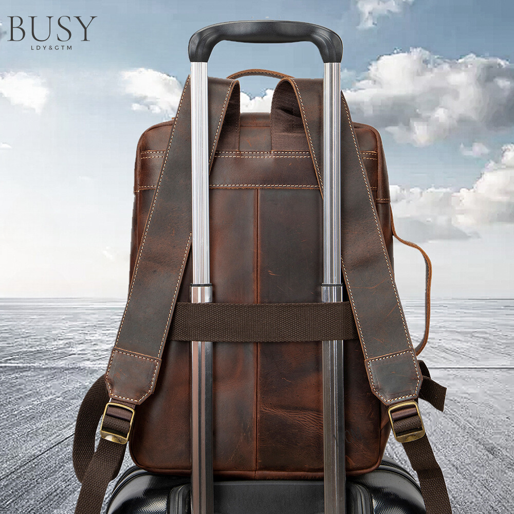 Rucsac barbati din piele naturala Link