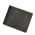 Portofel compact piele naturala crazy horse Clas B Busy Lady & Gentleman dark coffee