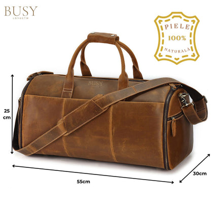 Geanta voiaj piele naturala sala avion business garderoba Atlas Busy Lady & Gentleman