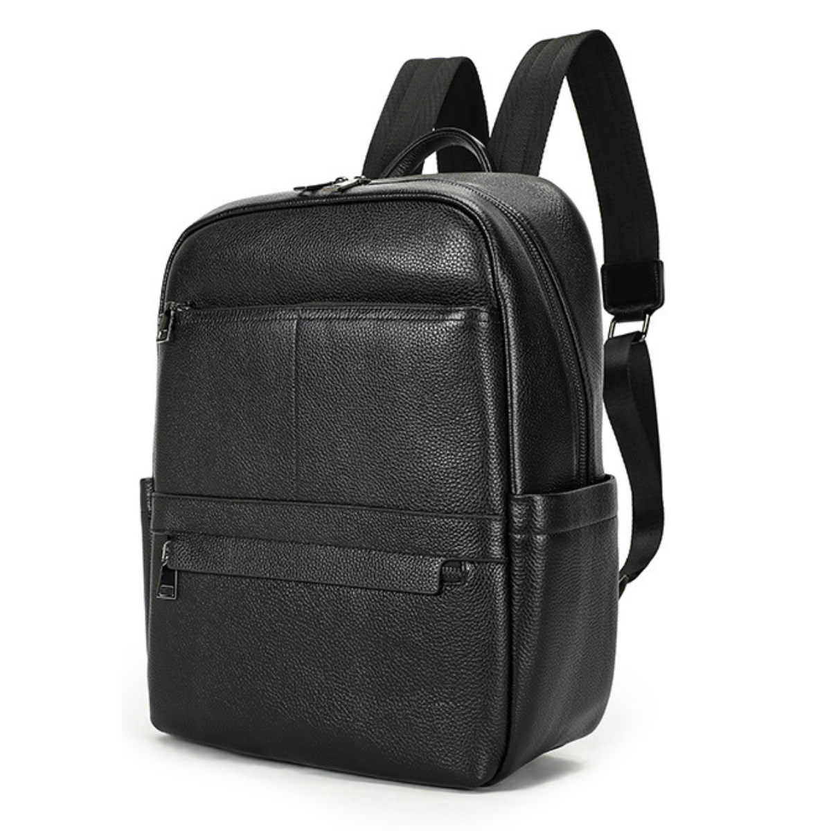 Rucsac Urban / Călătorii din Piele Naturală, Industry, negru