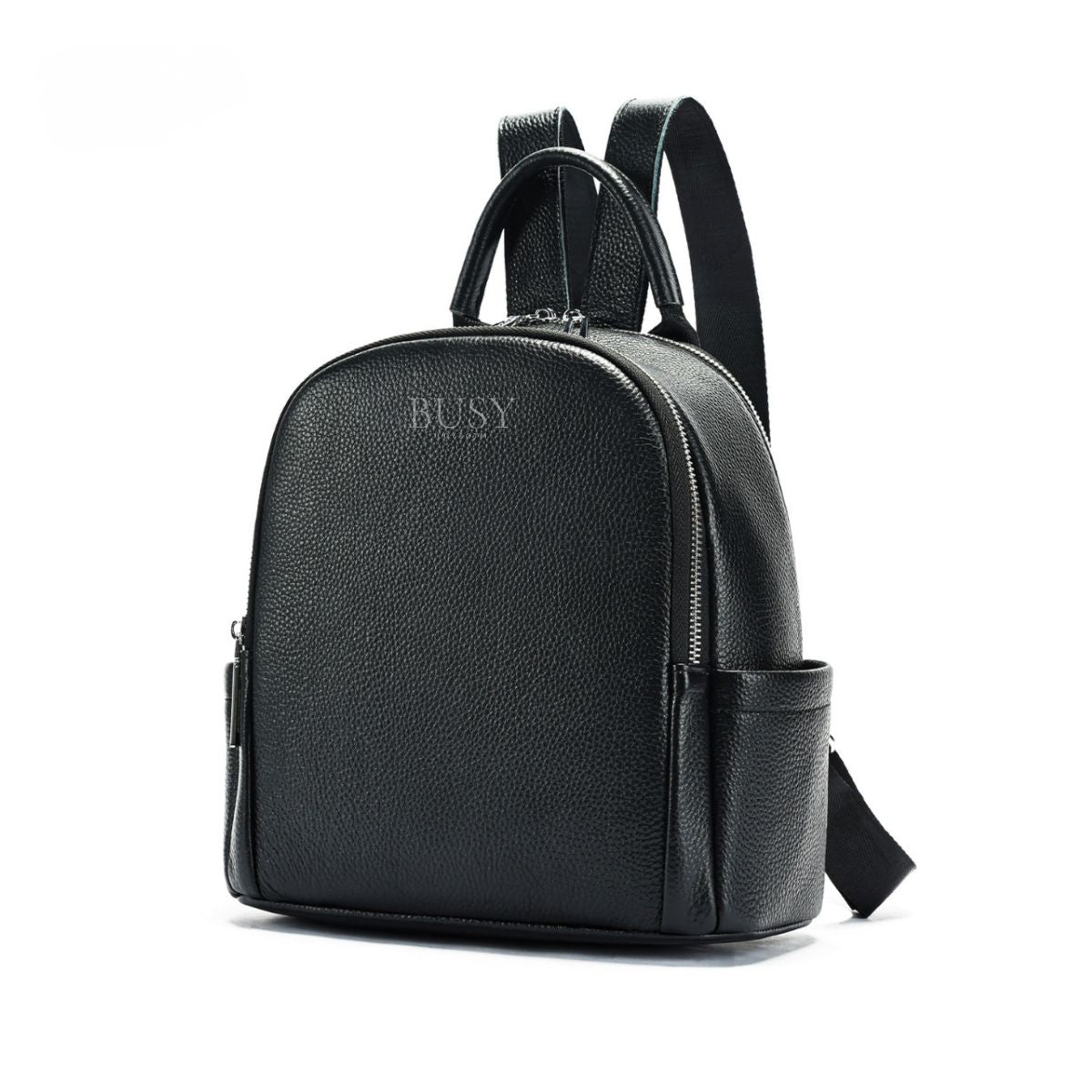 Rucsac dama din piele naturală Elisa, negru