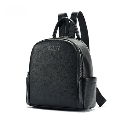 Rucsac dama din piele naturală Elisa, negru