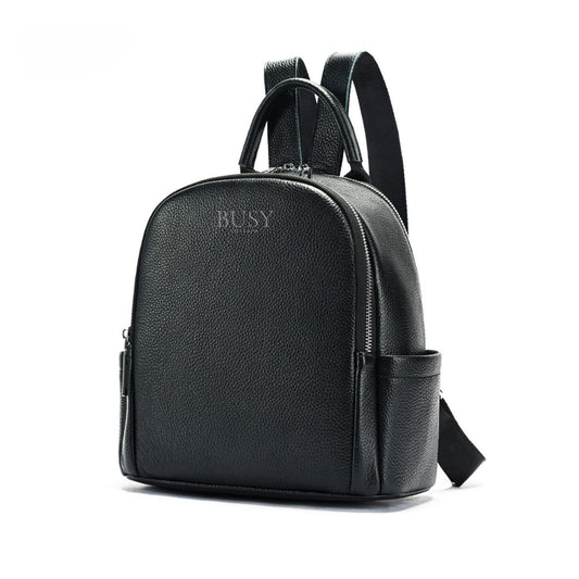 Rucsac dama din piele naturală Elisa, negru