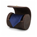 Cutie cravata din piele naturala Crazy Horse, BUSY LDY & GTM® - coffee