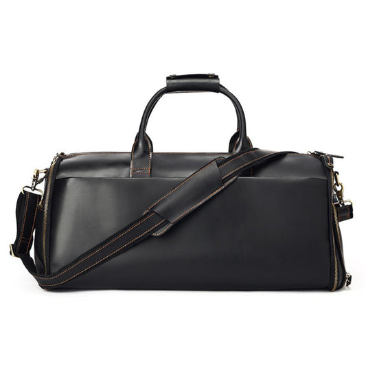Geanta voiaj piele naturala sala avion business garderoba Atlas Busy Lady & Gentleman negru