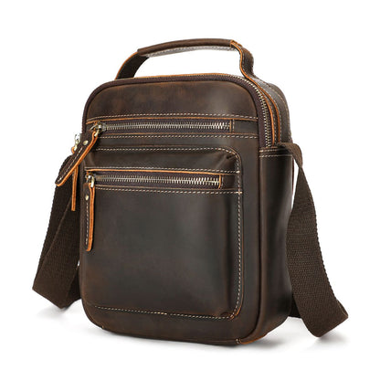 Geantă bărbați Noble din piele naturală Crazy Horse – stil autentic, rezistență premium | BUSY LDY & GTM®