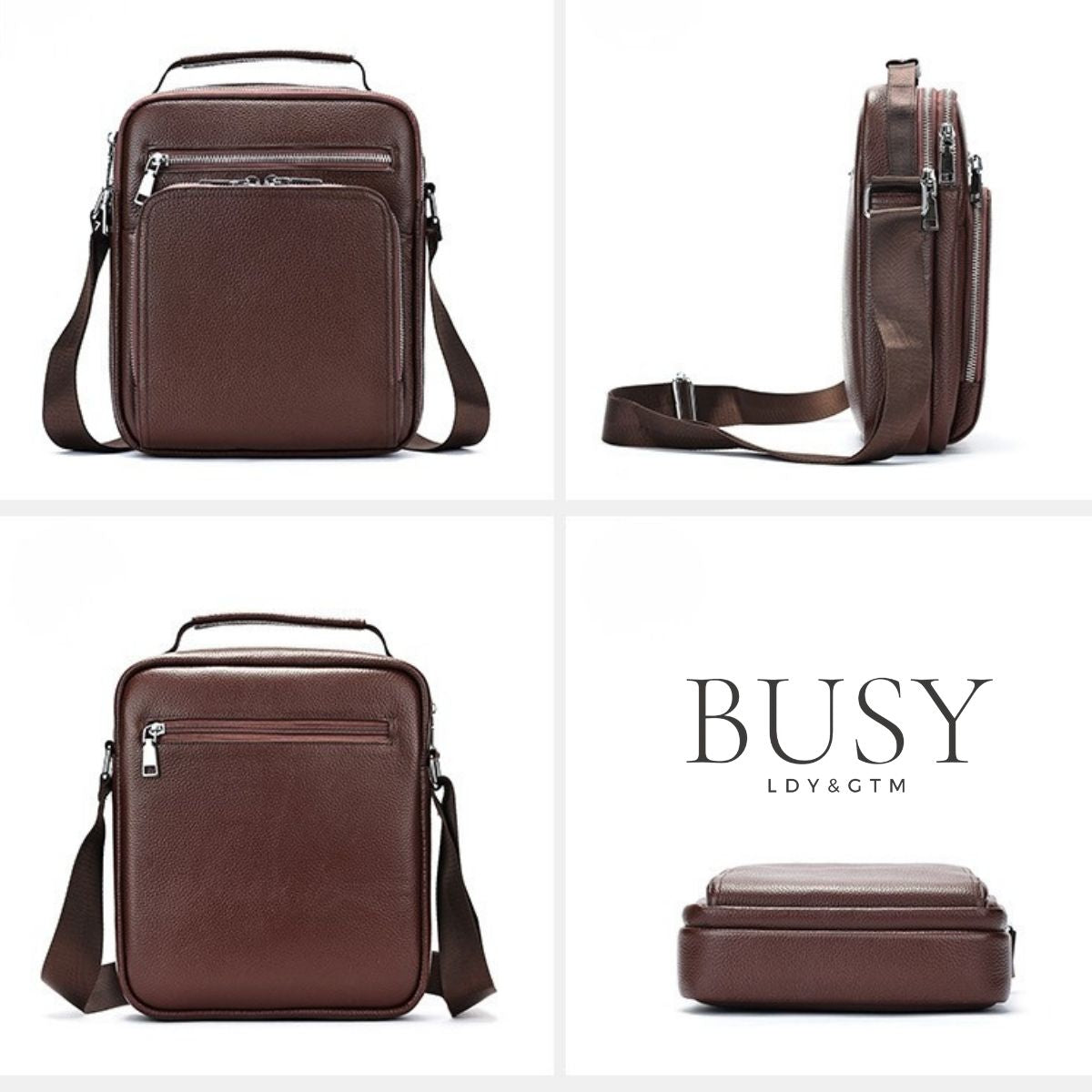 Geantă bărbați Peter din piele naturală – stil urban, organizare inteligentă | BUSY LDY & GTM®