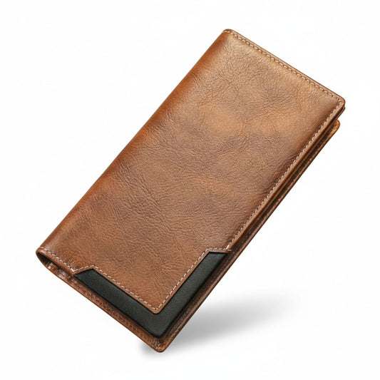 Portofel piele naturala smartphone RFID Nord Busy Lady & Gentleman maro negru