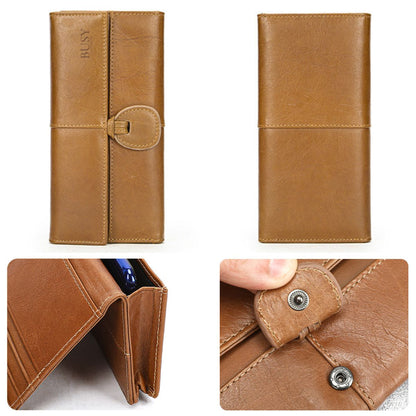 Portofel  dama din piele naturala, compartiment smartphone, Eva, Busy Lady & Gentleman - Maro