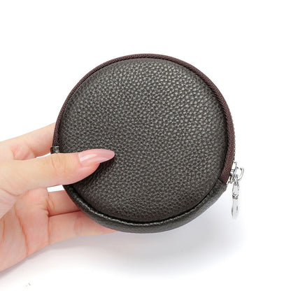 Portofel pouch din piele naturala Busy - maro