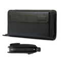 Portofel mare tip geanta mana piele naturala smartphone Smart Hold Busy Lady & Gentleman negru