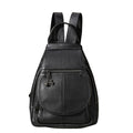 Rucsac dama piele naturala casual Clara Busy Lady & Gentleman negru