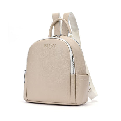 Rucsac dama din piele naturală Elisa, Bej