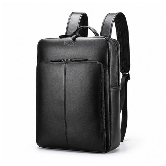 Rucsac business laptop 15’' din piele natural Executive - negru