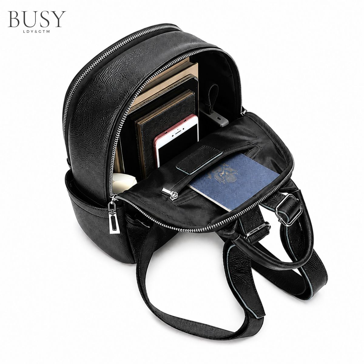 Rucsac dama din piele naturală Elisa, Bej