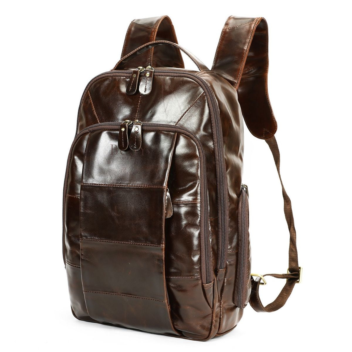 Rucsac laptop  din piele naturală BUSY Lady & Gentleman® Dalis - Oil Coffe