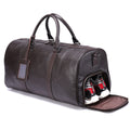 Geanta voiaj piele naturala barbati sala fitness unisex Nomad Busy Lady & Gentleman maro