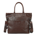 Geanta piele laptop dama 15 inch Criss Busy Lady & Gentleman maro