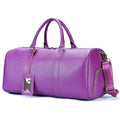 Geanta voiaj piele naturala sala fitness unisex Nomad Indigo Busy Lady & Gentleman mov