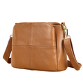 Geanta piele naturala dama umar mana elegant Caprice Busy Lady & Gentleman maro