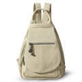 Rucsac piele dama casual Clara Busy Lady & Gentleman bej