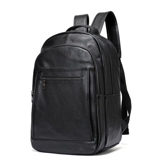 Rucsac piele laptop barbati Zenith 2 Busy Lady & Gentleman negru