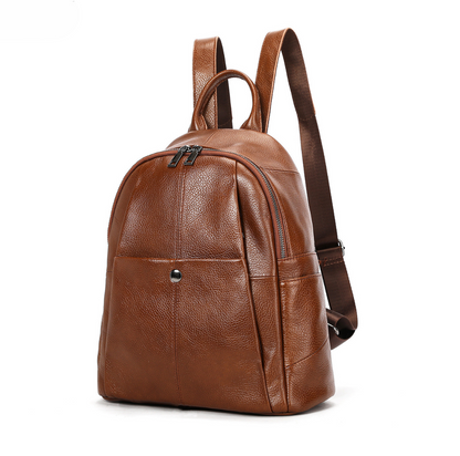 Rucsac din piele naturală Olivia Busy Lady & Gentleman - Maro