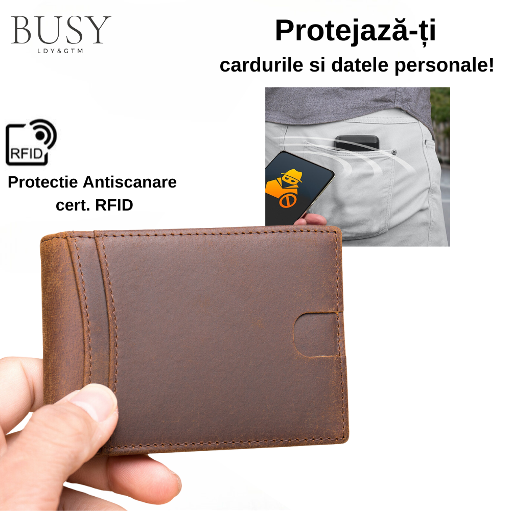 Portofel barbati slim NoScan Buyak