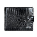 Portofel piele naturala dama lacuit Black Rouge Busy Lady & Gentleman negru