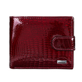 Portofel piele naturala dama lacuit Wine Rouge Busy Lady & Gentleman visiniu